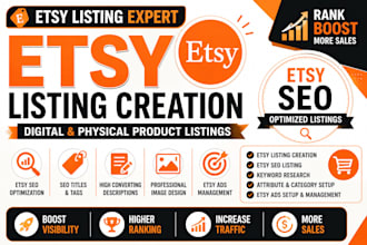 be your etsy listing expert for digital and physical products