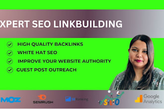 provide expert SEO link building for your website