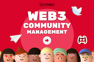 be telegram, discord community manager, moderator for web3 project