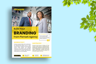 design urgent business flyer, brochure, ads banner, product catalog, web banner