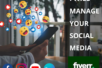 manage and grow your social media with copy design and ads
