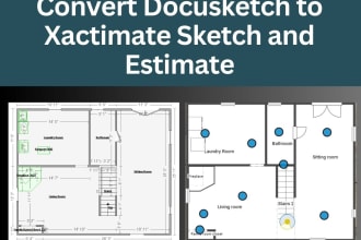 do docusketch to xactimate sketches and estimation
