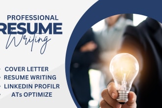 write and upgrade your  resume, cover letter, CV, and linkedin profile