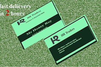 design professional business cards in 2 hours