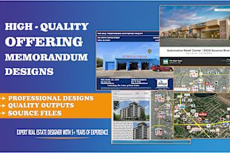 create or redesign commercial real estate offering memorandum