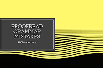 grammar check, spell check, copyedit and proofread english