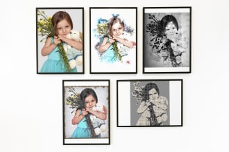 create unique artistic style wall art from your favorite photos