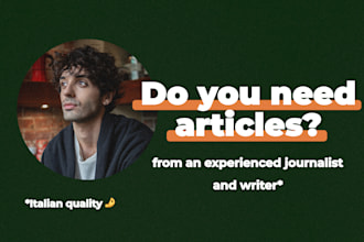 write articles for you