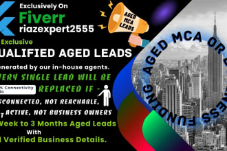 deliver verified aged mca live transfer leads