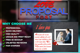 design proposal post for your anniversary or any proposal