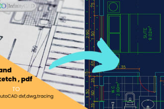convert your pdfs, sketches, or blueprints to autocad dwg dxf files