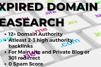 find expired domain in french german spanish and dutch language
