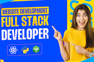 do custom website development, full stack, front end backend developer