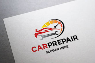 make transport, truck, automotive, car and car wash logo