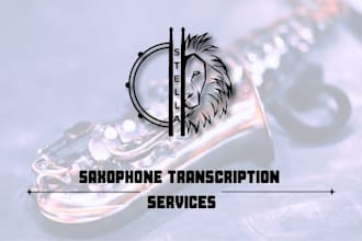 transcribe any song into professional saxophone sheet music