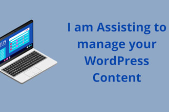 upload your contents into wordpress website