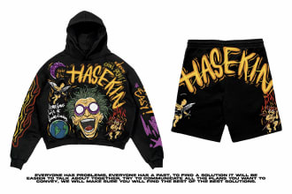 design graphic t shirt or hoodie your clothing streetwear