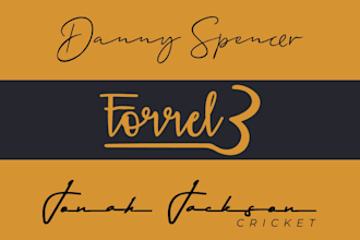 create custom signature logo design with scripted and cursive handwriting