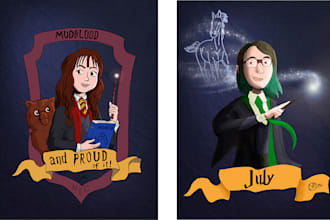 draw a character in harry potter narnia lotr style