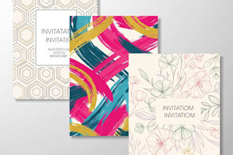 create unique and modern invitation cards for any event