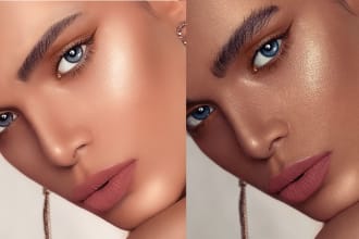 do high end pic editing, and skin retouching, along with beauty enhancement