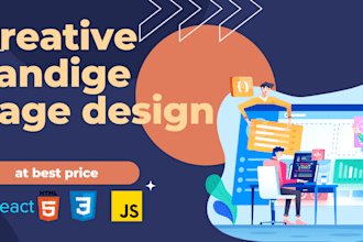 make your website shine with a custom landing page that captivates your audience