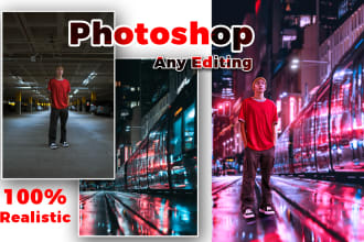do realistic photo manipulation and glow effect service