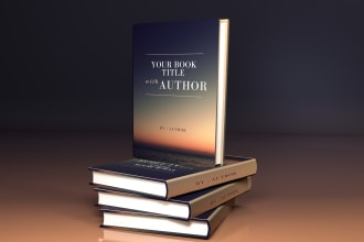 create realistic photorealism render mockup for your book