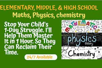 be maths teacher for elementary, middle and high school