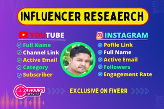 collect best influencer for youtube instagram podcast and email leads