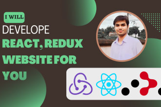 develop react, redux, and router websites as per your needs