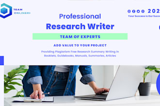 do research writing for guidebooks, manuals and articles