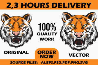 do manually vector tracing redraw logo recreate images into vector