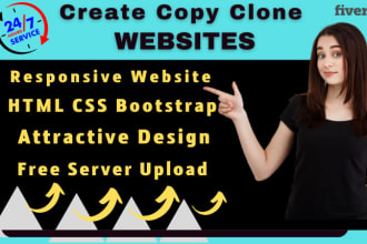 copy clone website and create wordpress website