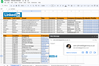 find email addresses, contact list, companies list building
