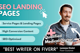 write high conversion SEO landing pages