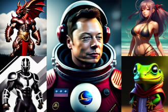 high quality character digital art with an advanced ai