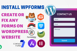 create wpforms and fix any form on wordpress website