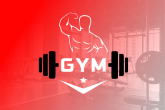 design sports, gym, fitness, health and clothing brand logo