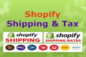 setup shopify shipping profile and shopify tax for domestic and international