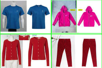 clothing ghost mannequin photo manipulation and neck joint