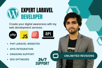 build custom website design as mern or php laravel full stack developer
