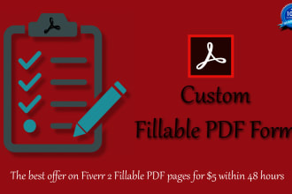 make fillable, interactive PDF form in 48 hours
