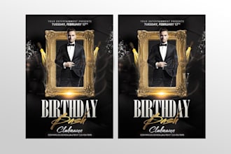 do birthday or anniversary, event or wedding invite or flyer