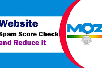 disavow spammy backlinks to decrease spam score for the site