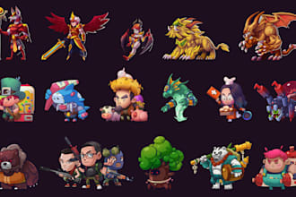 create unique and detailed character designs for rpg or strategy games