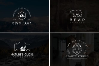design minimalist line art or wordmark logo