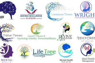 do the best minimalist mental health medical dental coaching and counseling logo