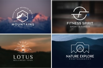do creative minimalist line art, wordmark, or badge logo design