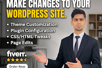 make changes to your wordpress site